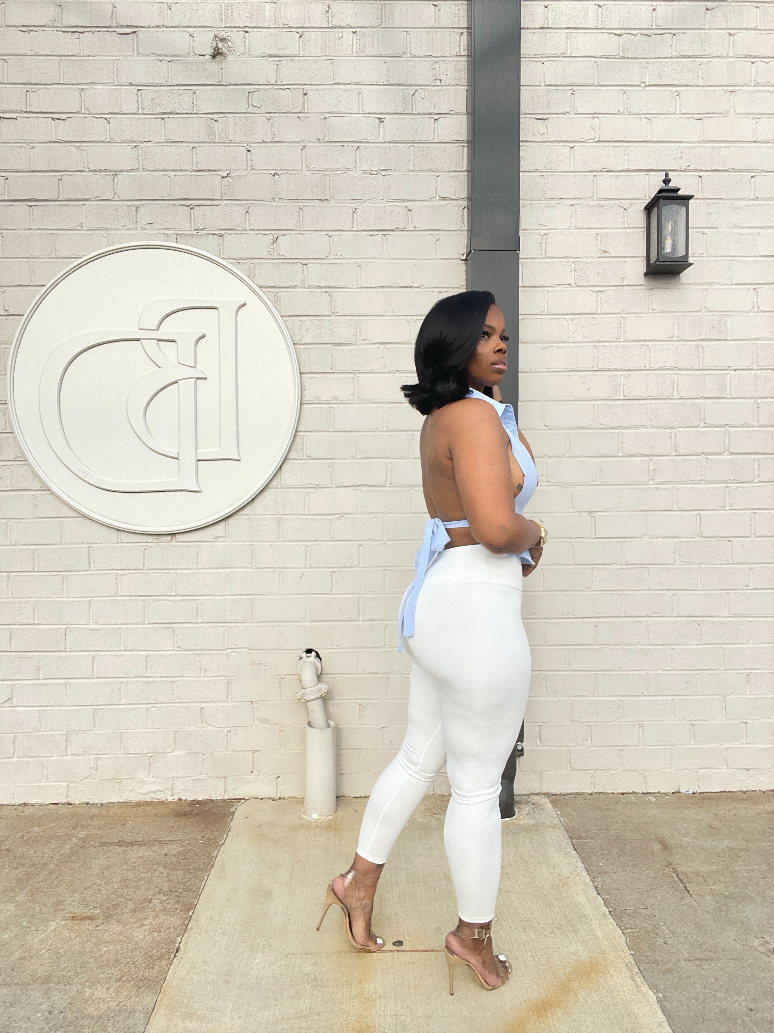 Backless Button Down