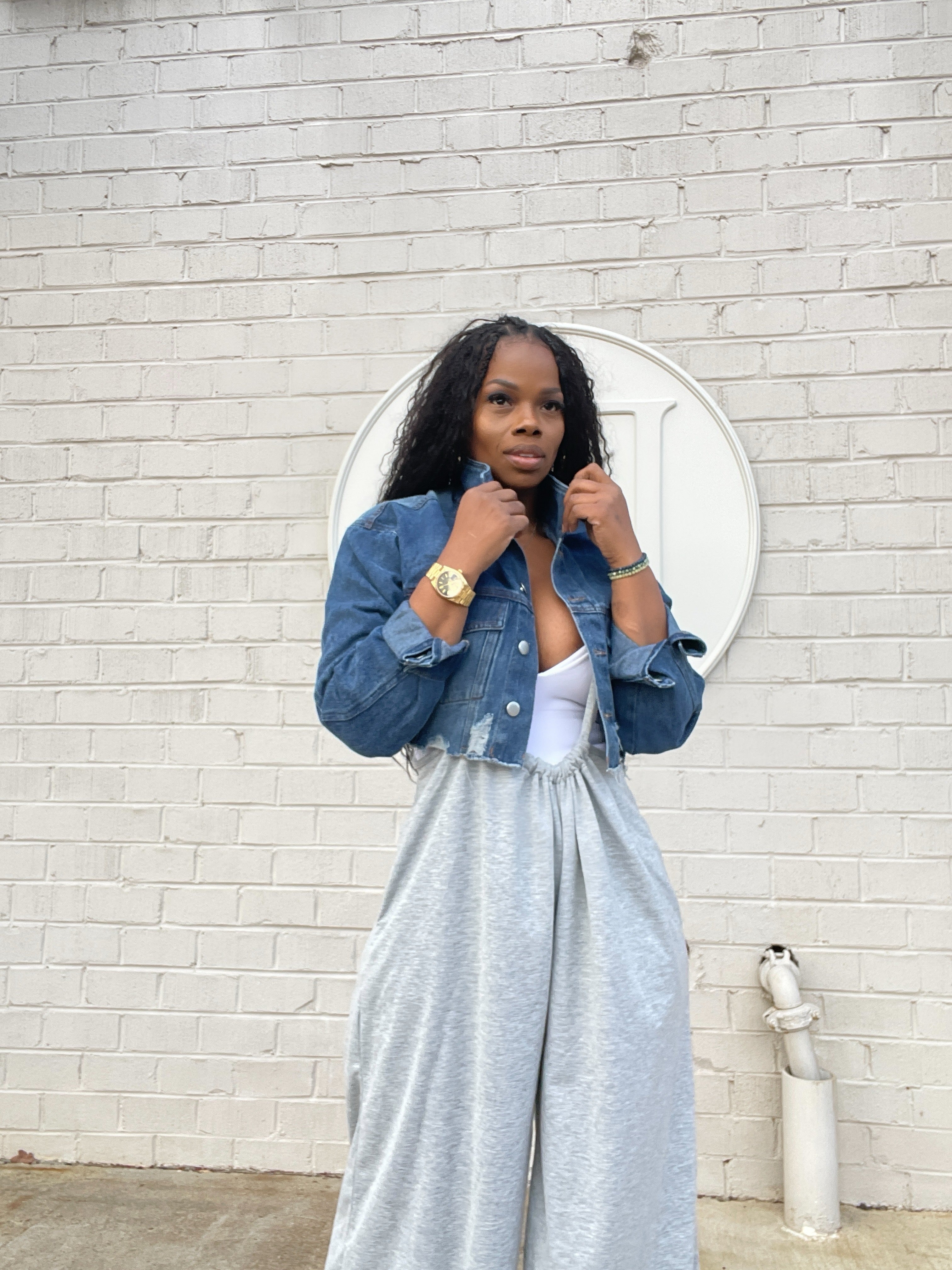 Cropped Denim jacket