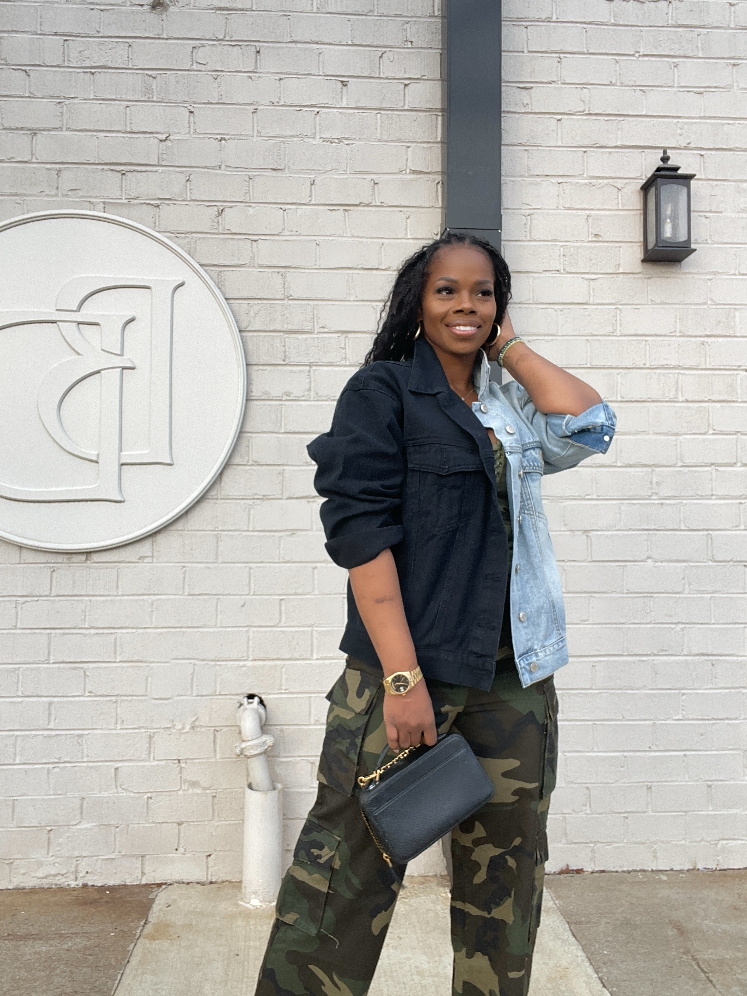 Epiphany 2 Tone Denim jacket