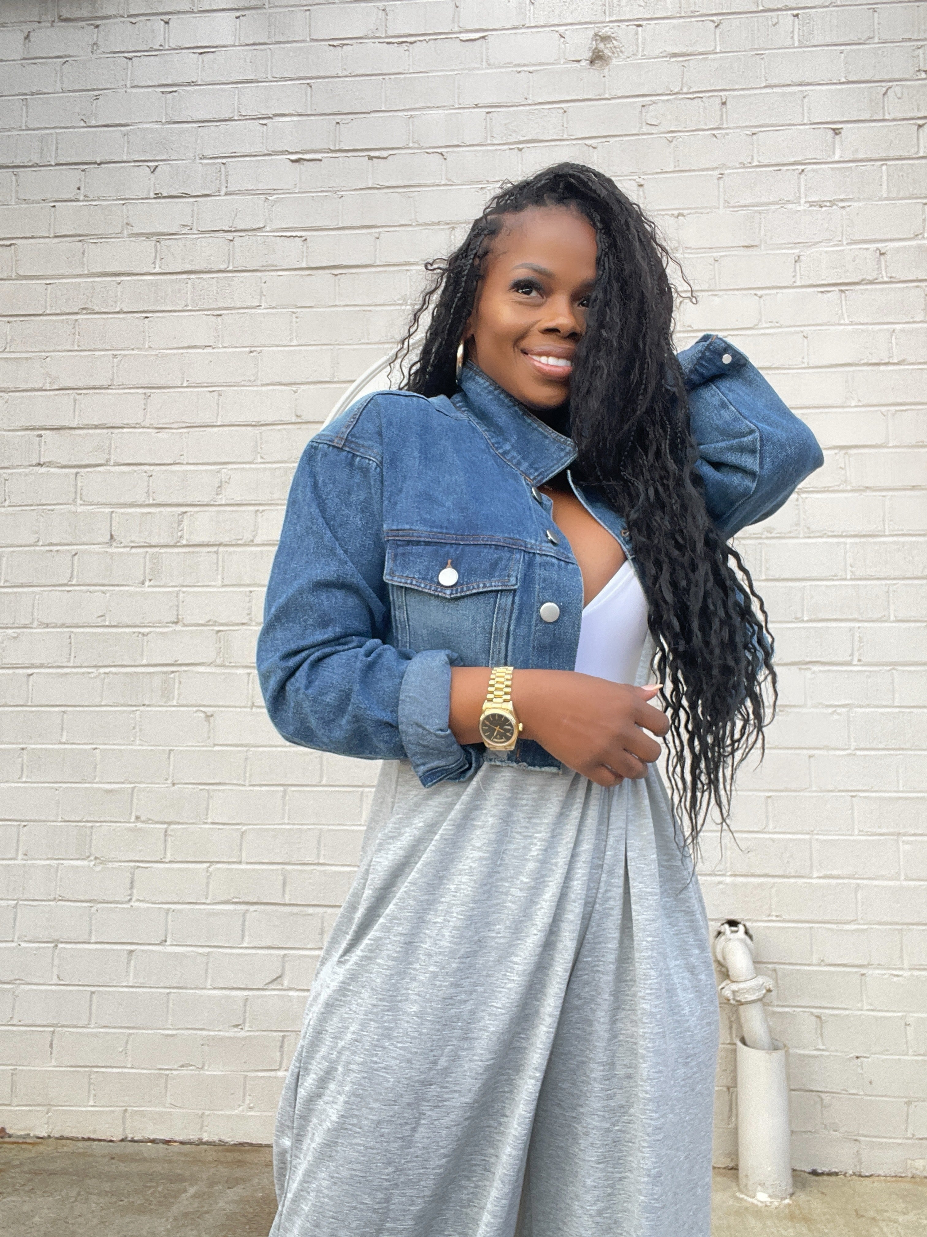 Cropped Denim jacket