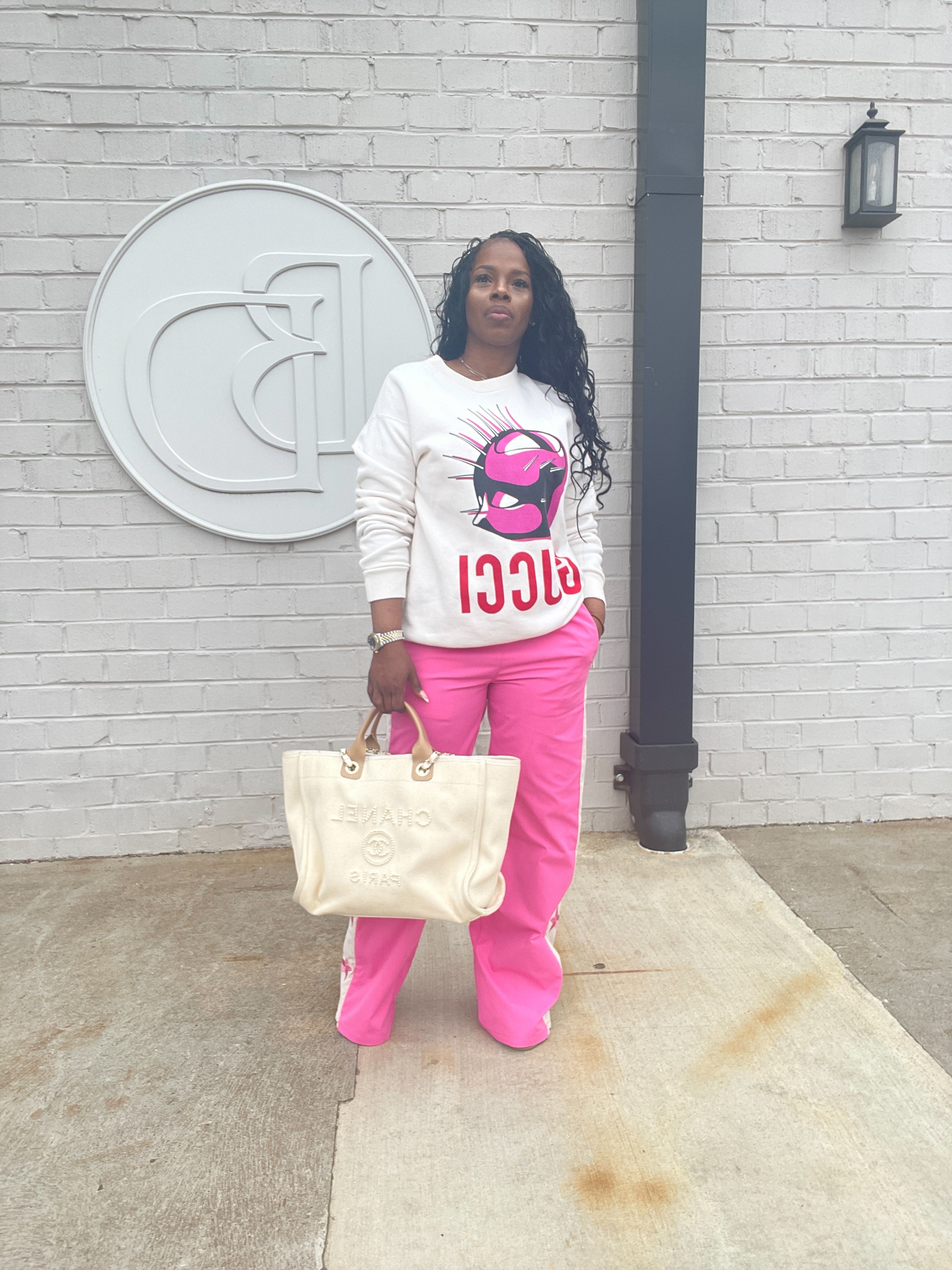 Golden Star Detailed Pants