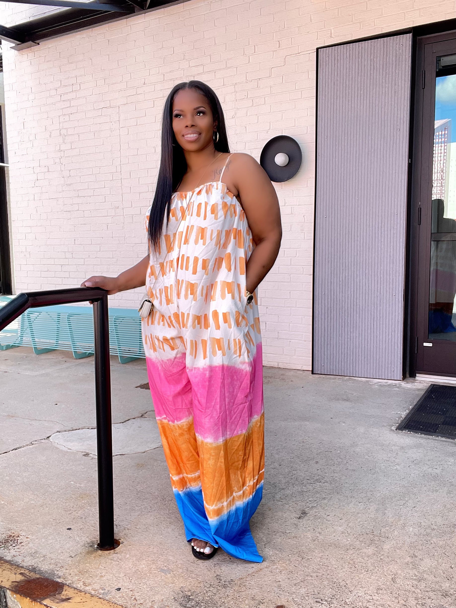 Water Color Palazzo Jumpsuit