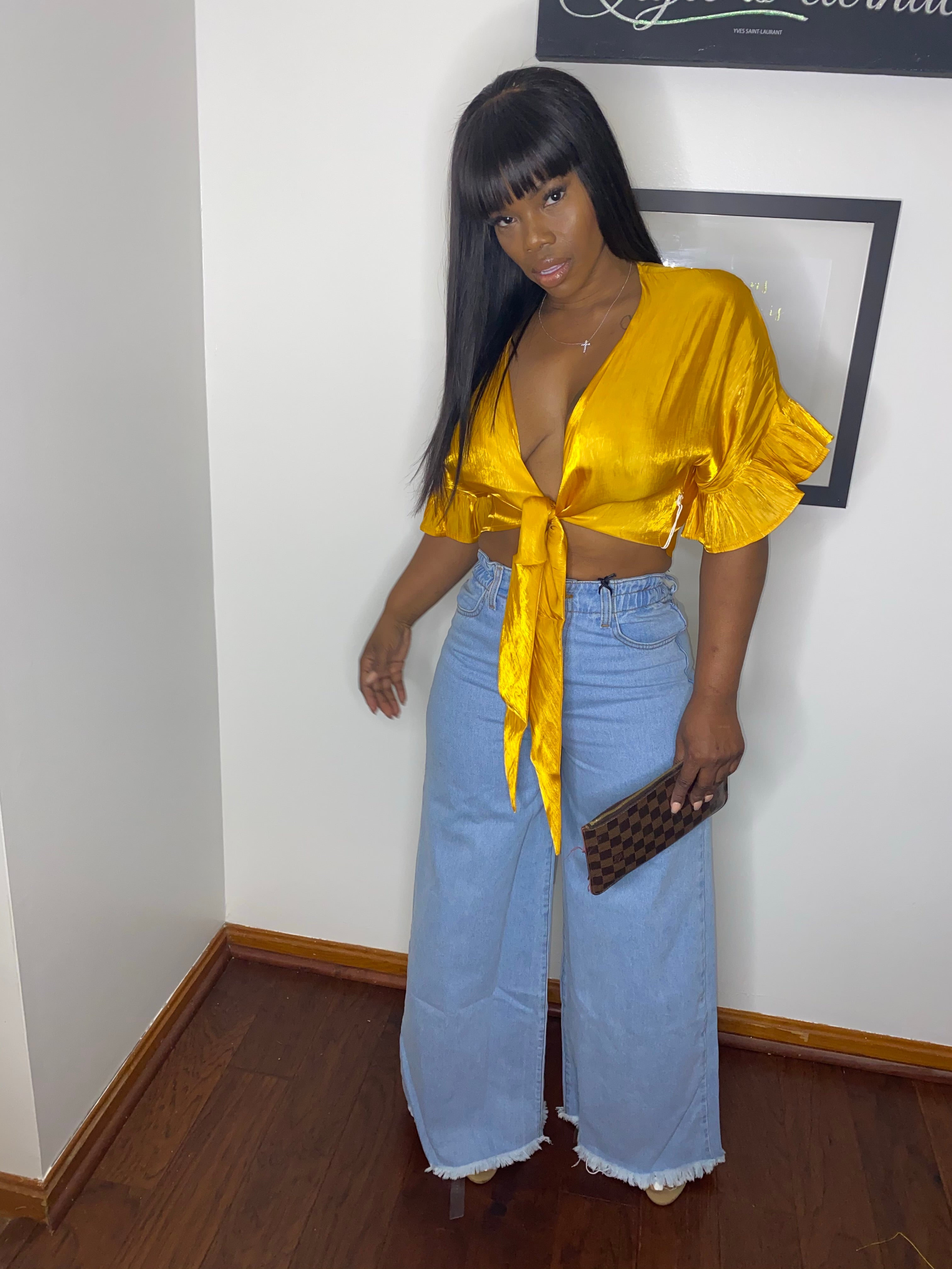 Wide Leg Fancy Pants