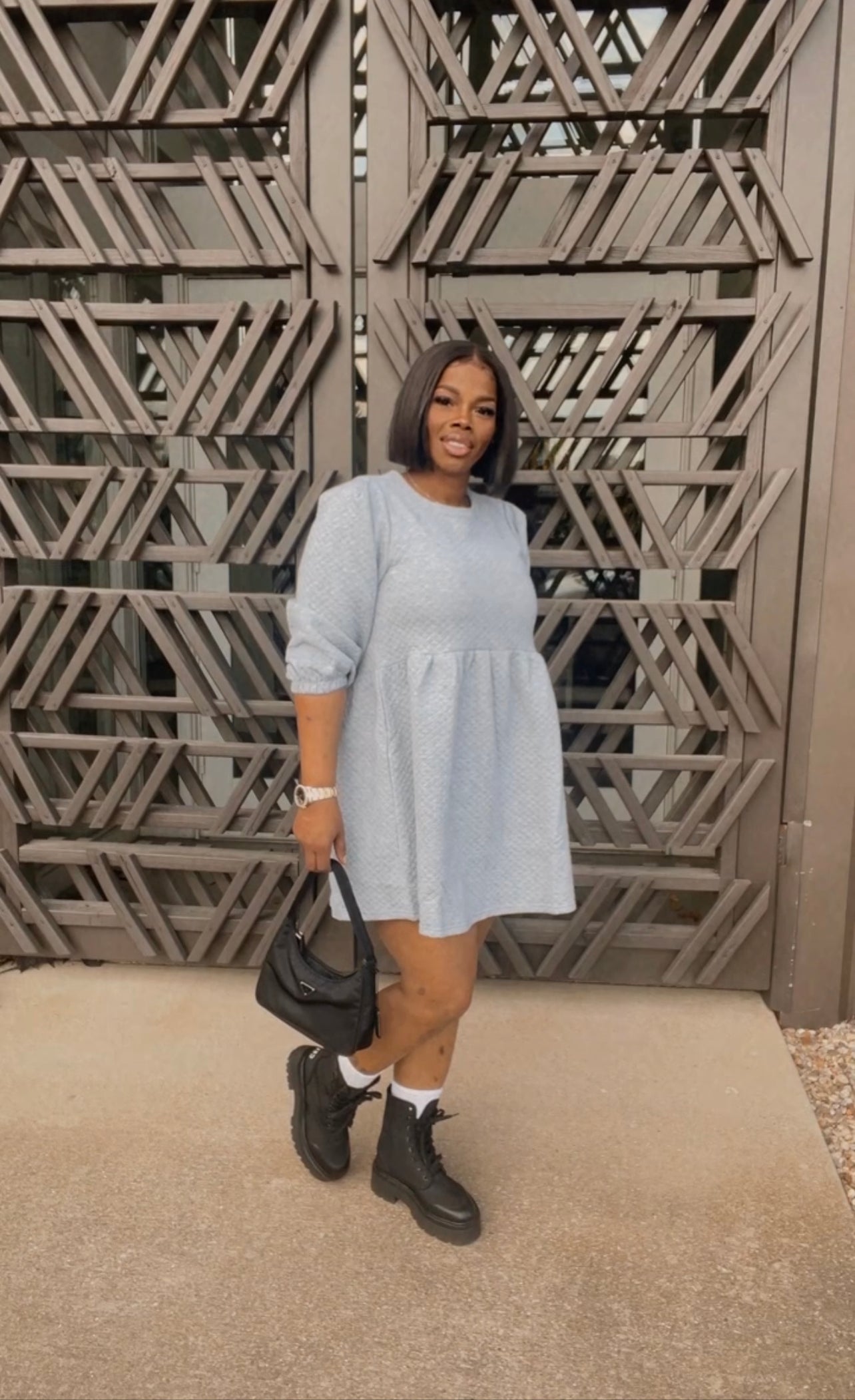 Quilted Baby Doll Dress