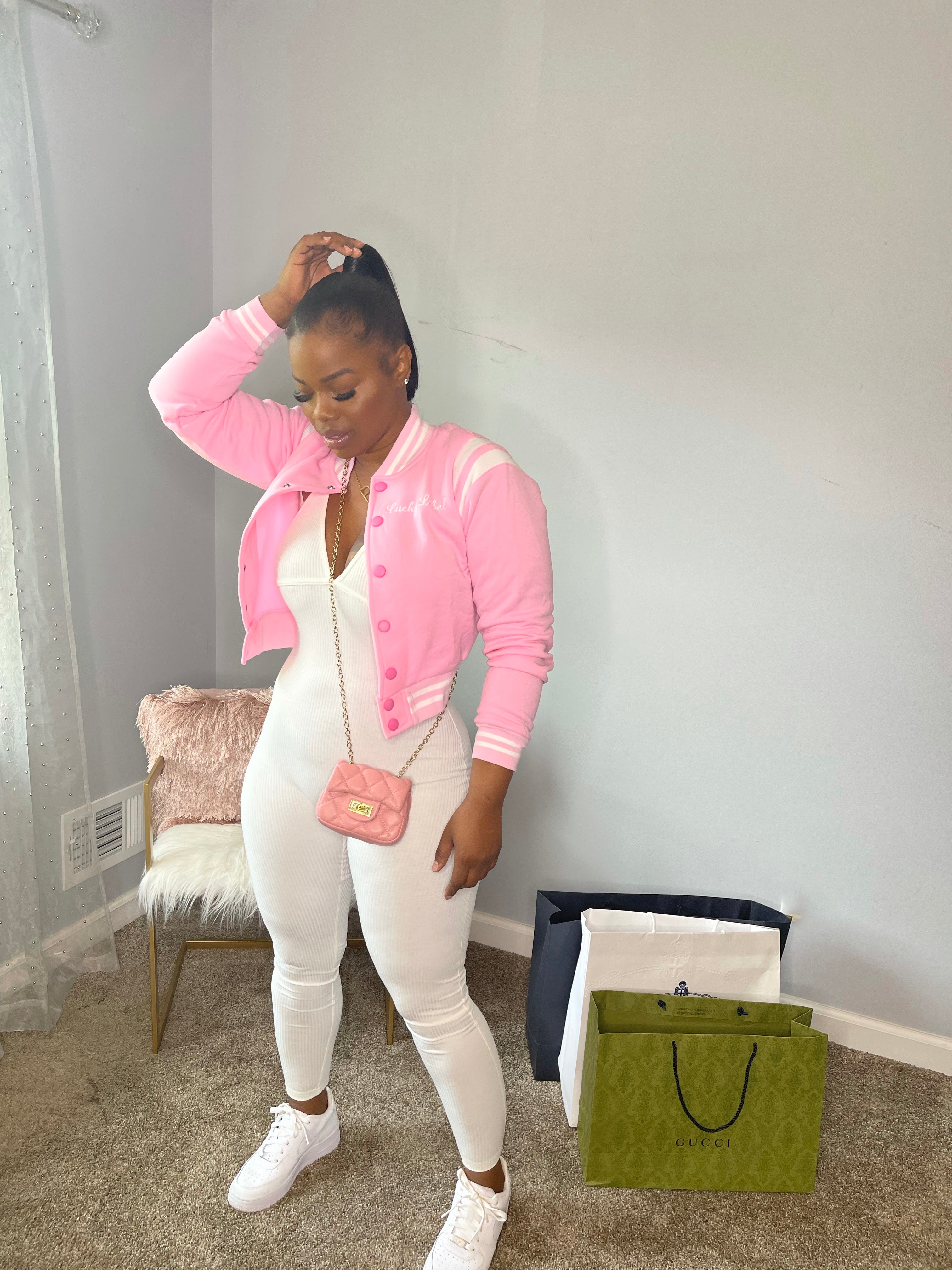 Cropped Varsity Jacket