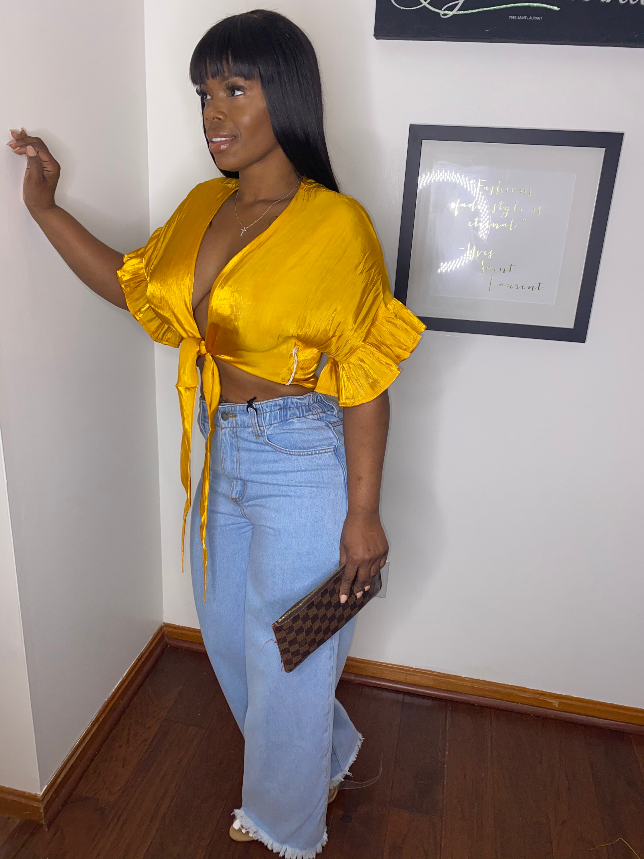 Wide Leg Fancy Pants