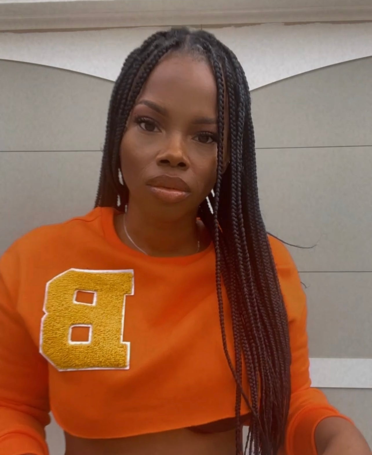 Varsity “B” Cropped Sweatshirt