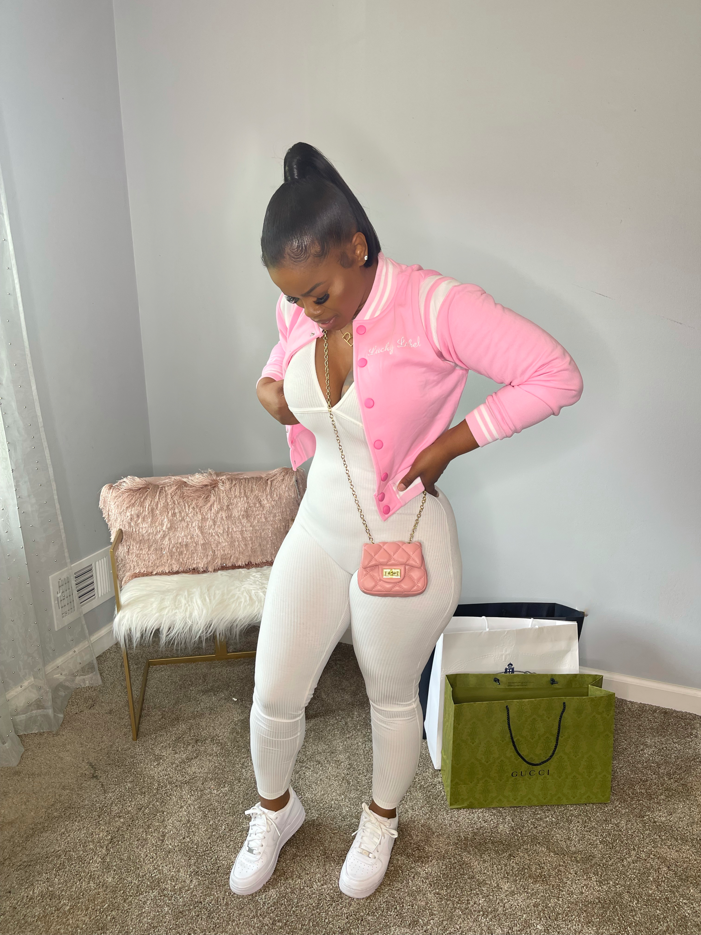 Cropped Varsity Jacket