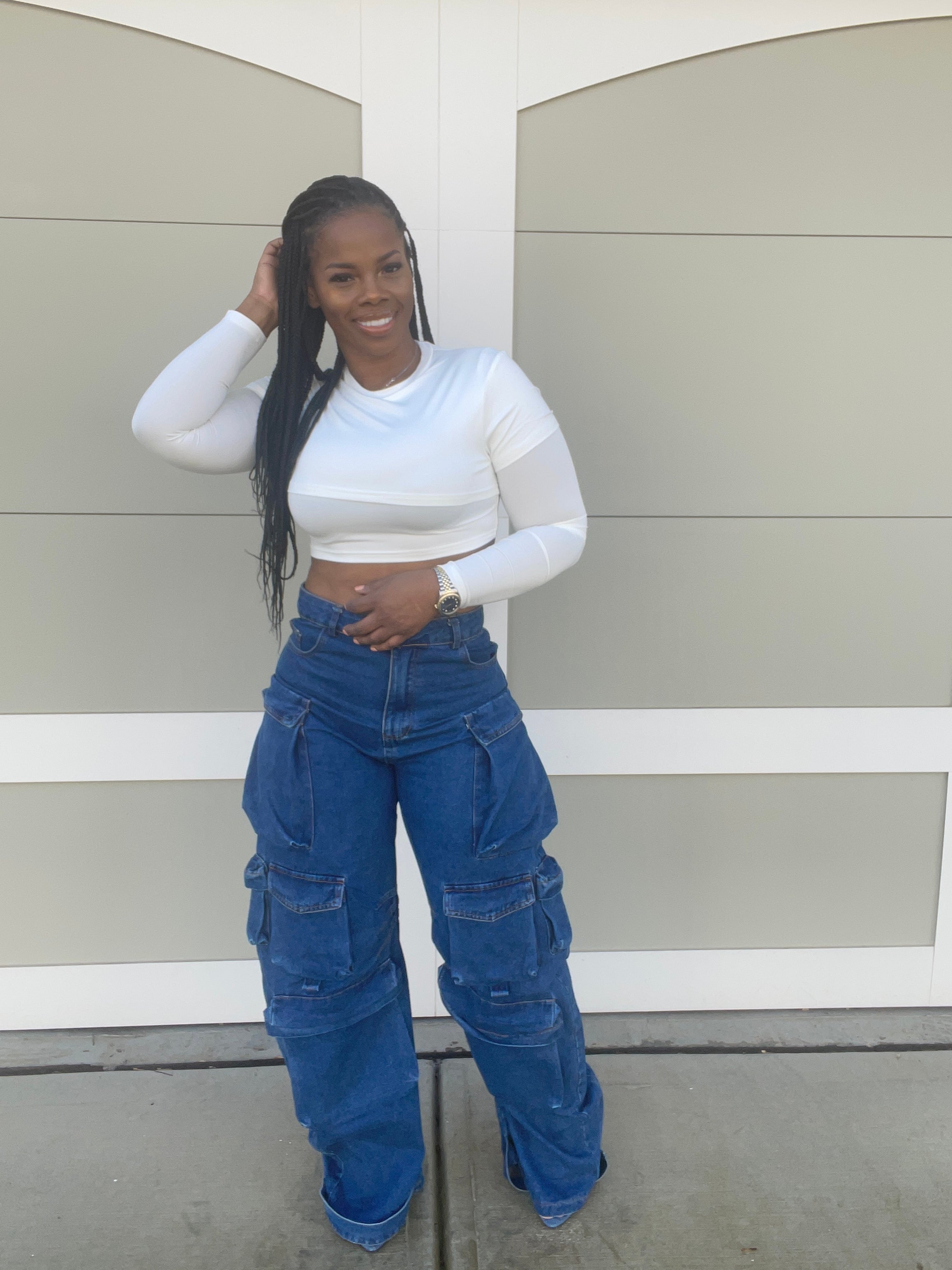 Double layered Crop Top