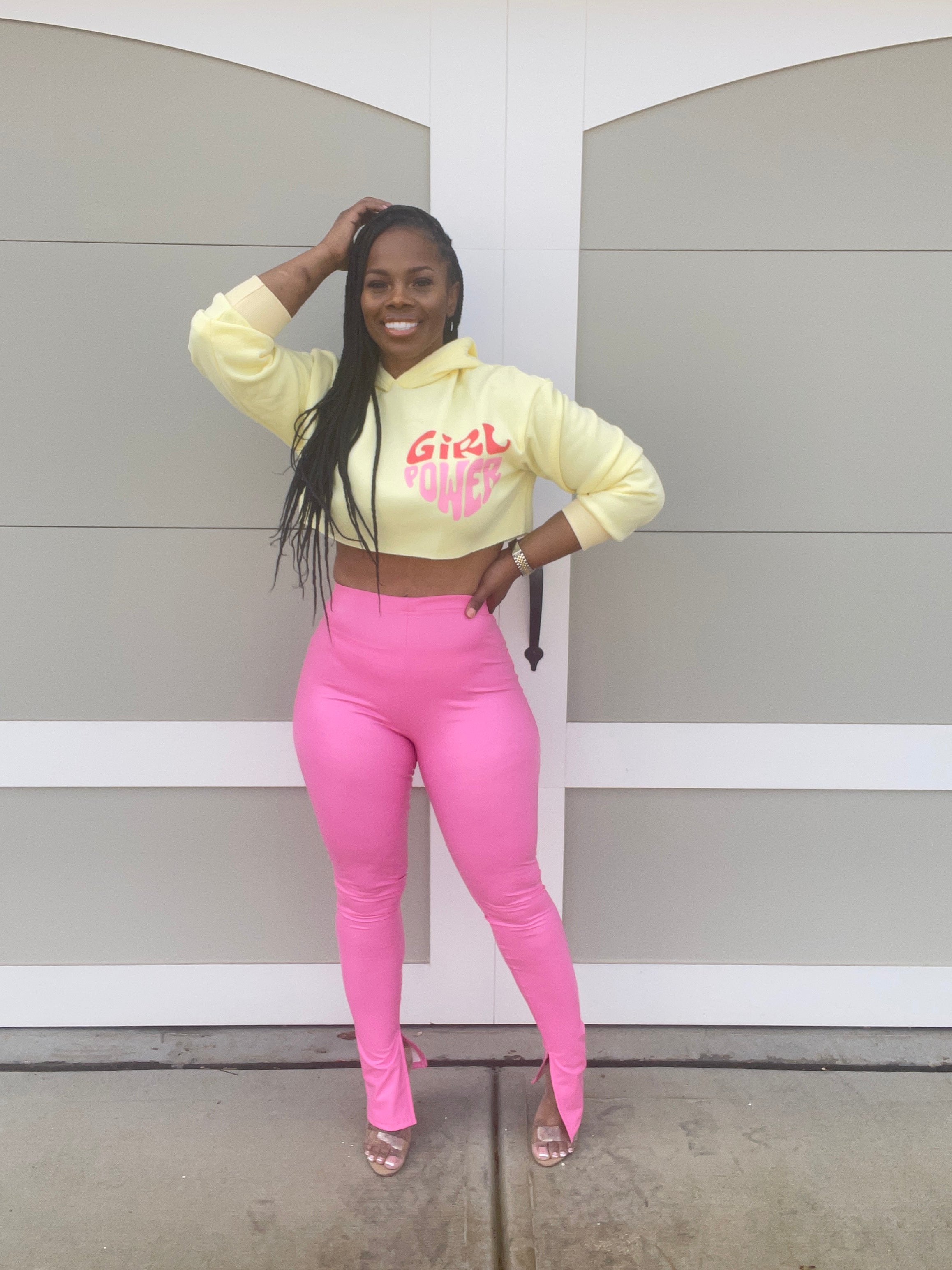 High waist vegan leather Leggimgs