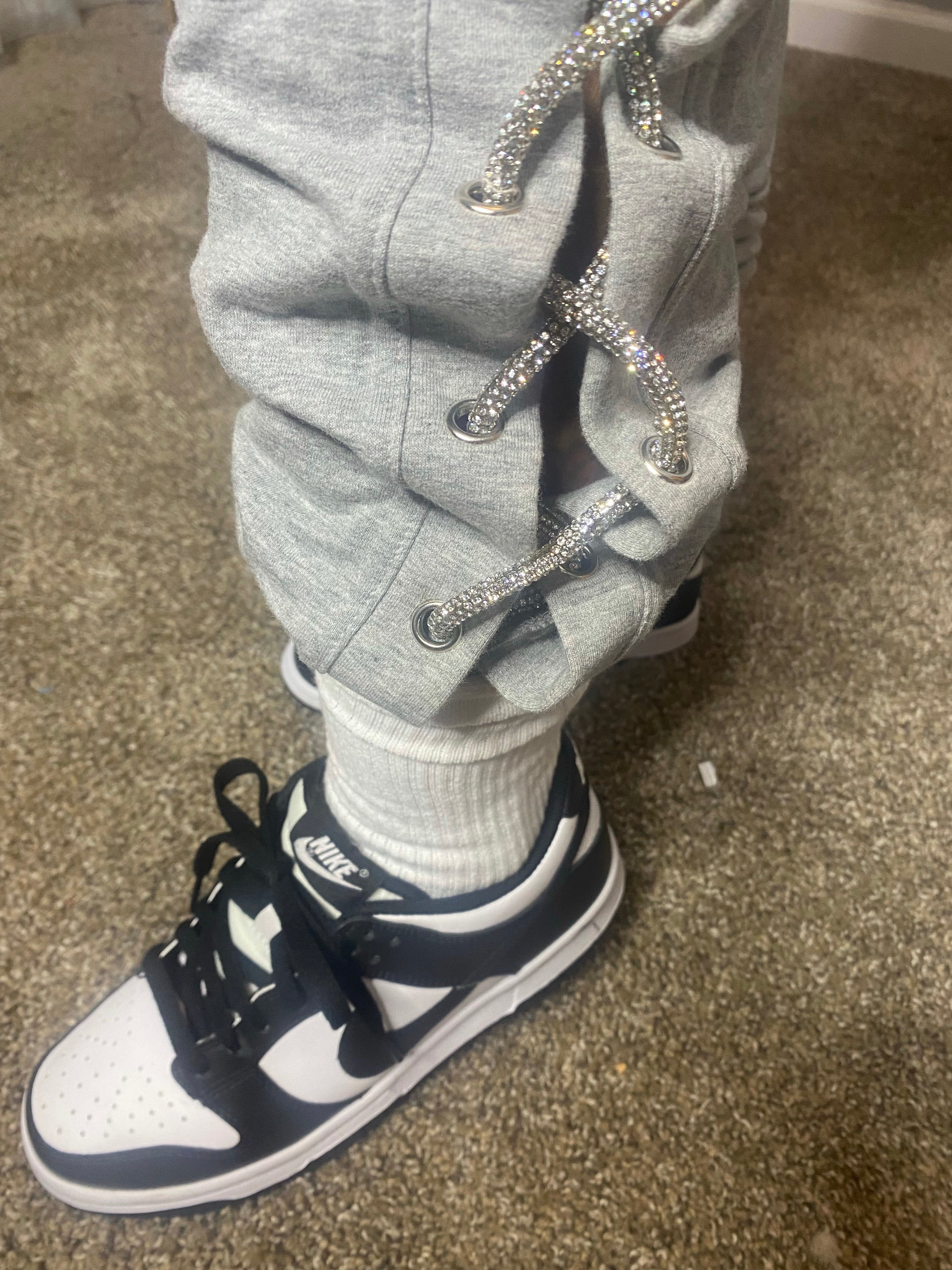 Lace up Bling Joggers